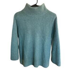 Rachel Zoe 100% Cashmere Pullover Mock Neck Sweater Small Quietluxury